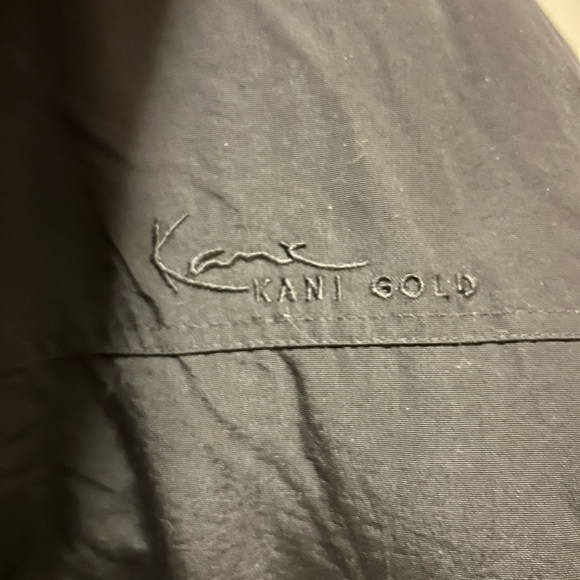 Vintage Men’s Karl Kani Gold Black Winter Coat Sz Med - Picture 6 of 10